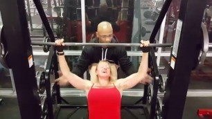 '2 Legit 2 Quit Fitness over 50yrs, Training Chest \"Smith Machine Incline Press\"'