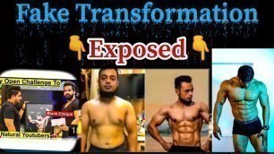 'Reaction Fake VS Real body Transformation ( Rajveer fitness, panghal fitness ) full explained'