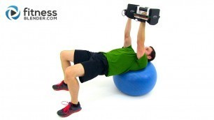 'Quick Chest and Back Workout - Dumbbell Chest Workout at Home'