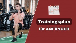 'Trainingsplan für ANFÄNGER im Fitnessstudio (Ganzkörper) I ABNEHMEN und MUSKELAUFBAU'