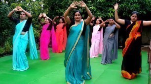 'New Workout Dance on Shalalala song in Traditional attire #saree'