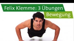 'Bewegung – Funktionelles Training mit Felix Klemme – 3 Übungen zum Mitmachen'