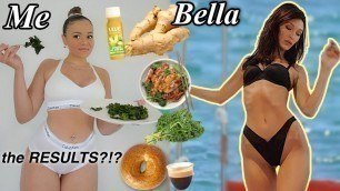 'I tried BELLA HADID\'S Diet and Workouts (VICTORIA SECRET MODEL ROUTINE!)'