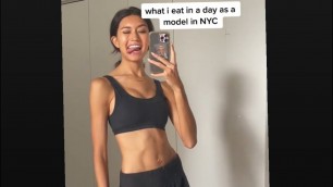 'What I eat in a day as a model (intuitive eating)'