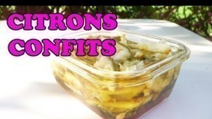 'Condiment végétalien : citrons confits - par JULIANA de la chaîne Youtube FitnessBienEtre'