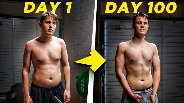 'From Overweight To Muscles | My Little Brothers 100 Day Body Transformation'