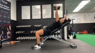 'Fitness Rx Exercise Library: Incline Dumbbell Bench Press'