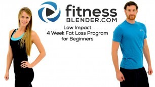 'Low Impact 4 Week Fat Loss Program for Beginners Now Available!'