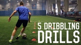 '5 Individual Dribbling Training Drills | Training Inspired By Messi, Neymar, Ronaldo'