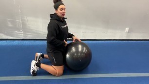'Fitness Rx Exercise Library: How to do a Stability Ball Back Extension'