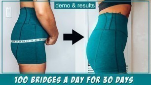 'I DID 100 GLUTE BRIDGES A DAY FOR 30 DAYS | chloe ting challenge'
