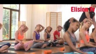 'Busty Gym yoga training'