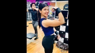 'Fitness freak kavya latest new 2020 tiktok video || girl gym song'