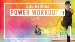'Power Workout Teil 1-Onlinekurs DAVID Fitness Onlinekurse für Zuhause'