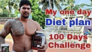 'My one day Diet plan in 100 Days Challenge Bulking series 