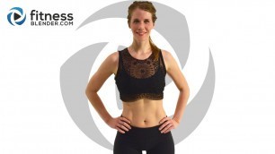 'Fat Burning Cardio Bootcamp - Cardio Butt and Thigh Workout (with Low Impact Modifications)'