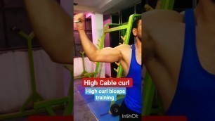 'Cable curl | High cable curl | Biceps 