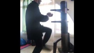 'Wing Chun dummy morning workout - Elad David | אלעד דוד - ווינג צ׳ון'