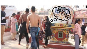 'When fitness freak goes shirtless in public || Must see Girls reaction || Nepal'