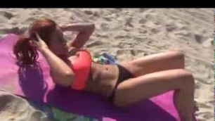 'Karen Kennedy Fitness Model Intense Girl\'s Sexy Bikini ABS WORKOUT!!'
