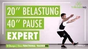 'Functional TRAINEEng - Expert Workout 20/40 - 9 Minuten, 9 Übungen - Woche 7'