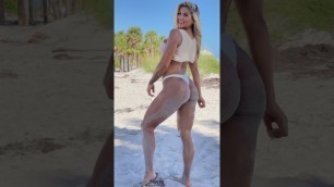 'Hot and beautiful women - Bikini shoot on beach || Evergreen fitness model'