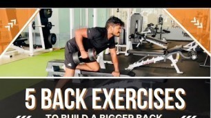 '5 Exercises To Build A Bigger Back | 100 day transformation challenge | @AG FITNESS'