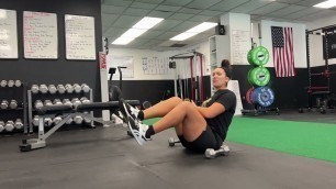 'Fitness Rx Exercise Library: How to engage your CORE in a Seated Press'