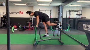 'Fitness Rx Exercise Library: Banded GHD Hip Extension'