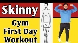 'Weight Gain First Day Workout At Gym | Home Mix Workout | Basic Workout | Skinny Workout'