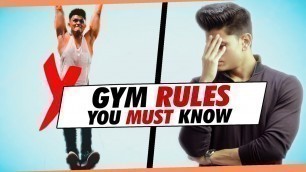 '5 BASIC Gym Rules EVERY MAN MUST KNOW | Gym Rules and Etiquette for Indian Men | Mayank Bhattacharya'