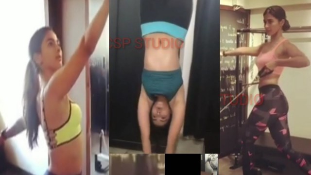 'Pooja Hegde Hot Fitness Gym Work Out ! Hot Beauty Pooja Hegde Videos'