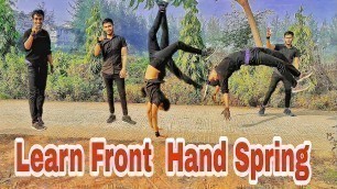 'Front Flip (Front Spring)  Learn Basic Steps#mrdev #fitness #flip #handspring'