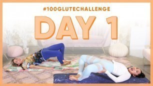 'Day 1: Butterfly Bridges! | 100 Glute Challenge w/ Physics Girl'