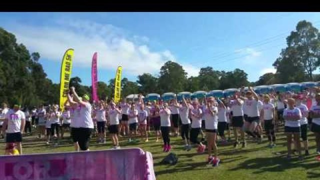 'Colour Me Rad Brisbane 2015 - Konga Fitness Warm up'