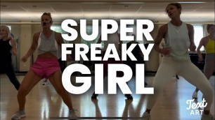 'SUPER FREAKY GIRL - Nicki Minaj // Erin & Lauren // Cardio Dance & Zumba Fitness'