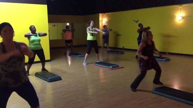 'Step Zumba class in Easton Fitness Rx'