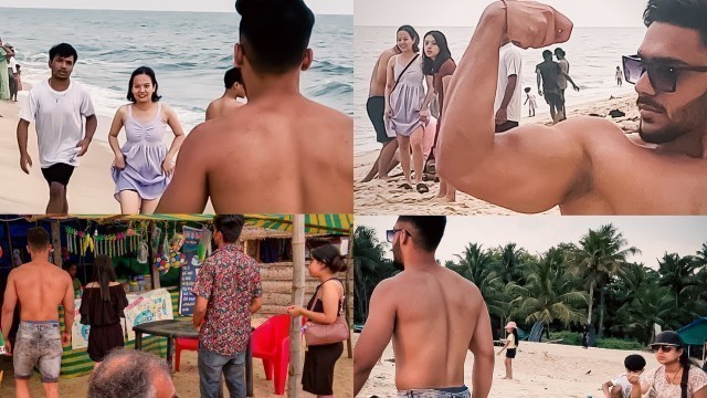 'Fitness freak goes shirtless in front of Indian girls 
