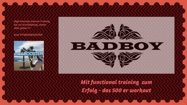 'Mit functional training zum Erfolg - das 500 er workout'