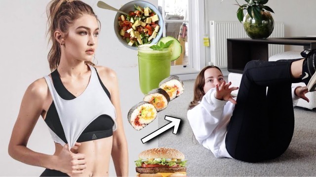 'Trying Victoria Secret model Gigi Hadid\'s workout & diet!'