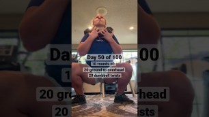 'Day 50: 100-day challenge - travel workout in the hotel!'