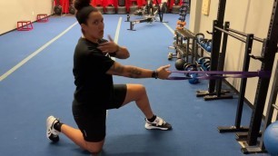 'Fitness Rx Exercise Library: How to do a Half Kneeling Banded Row!'