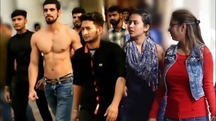 'when Fitness freak goes shirtless in Public with 3 bodyguard prank | Hitesh films'