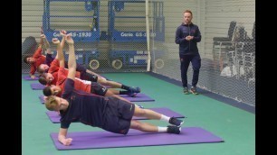 'Lancashire squad fitness testing at Emirates Old Trafford'
