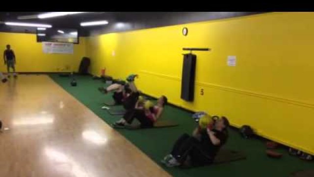'Boxing class drills at Fitness Rx'