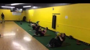 'Boxing class drills at Fitness Rx'