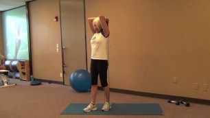 'Fitness Over 50: Tricep Extensions with Band'