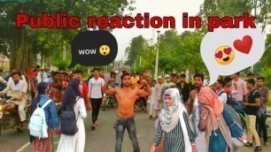 'When Fitness Freak goes Shirtless in Public | [Must See girls Reaction] 1st Time in Bihar | india'