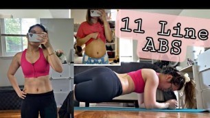 'HOW I MAINTAIN MY 11 LINE ABS | BASIC WORKOUT