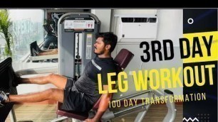 '100 Day Transformation Challenge | Leg Workout DAY 3 | AG FITNESS'